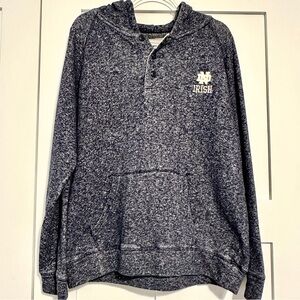 University of Notre Dame Fighting Irish Henley-Style Hoodie • XLarge